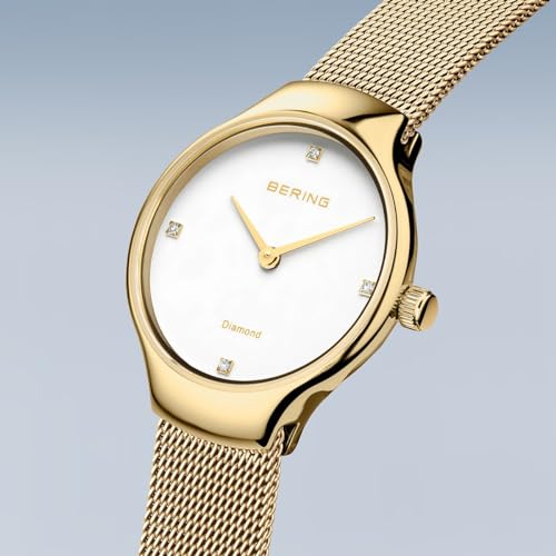 Bering Damen Uhr Quarz Movement - Classic Collection mit Edelstahl und Saphirglas 13326-334 – Ansicht 2
