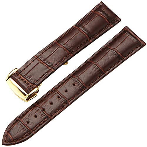 Bracelet de montre en cuir véritable pour remplacer votre bracelet usé d'Omega Seamaster 19mm