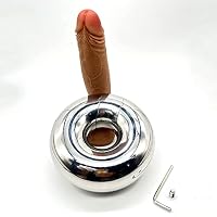 Guspiun Edelstahl Hodenring, Rund, Dick, CBT Gewichteter Hodensack Hoden Ball Stretcher Schwerer Hodengewicht Anhänger Cockring mit Inbusschlüssel Erotik Keuschheit Hodensackring (D16*d32mm, 0.24kg) – Ansicht 6