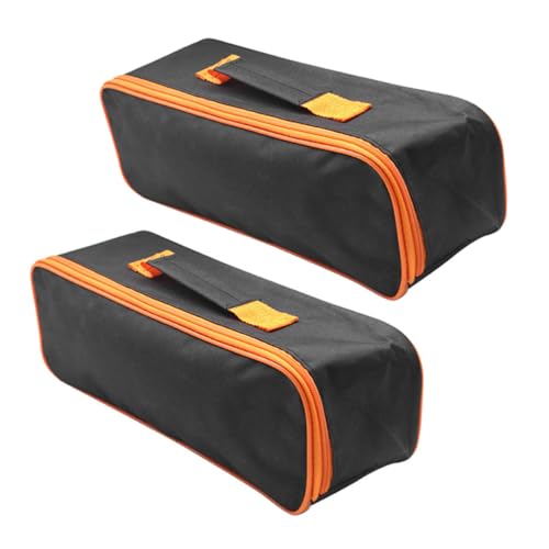 OUNONA 2個 吸引器収納バッグ ポータブル車載キット 耐久性素材採用 多用途工具収納ケース 拡張ハンドル付き 車内自動車家用オーガナイザ