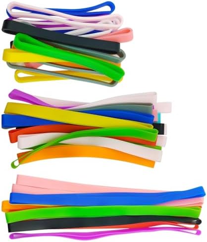 100 Élastiques En Silicone Réutilisables - Multi-couleurs - Pour École, Bureau, Loisirs Créatifs