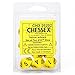 Chessex Dice Sets: Opaque Yellow with Black - Ten Sided Die d10 Set (10)