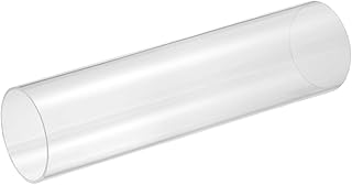 uxcell 透明硬質アクリルパイプ 60mm(2.36インチ)内径×65mm(2.56インチ)外径 10インチ丸型ポリカーボネートチューブ プラスチック配管用チューブ 配管・照明・アクアリウム・DIYプロジェクト用