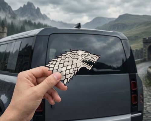 Elektroplate House Stark Sigil Premium Dynamic Car Decal Set of 3 - 1