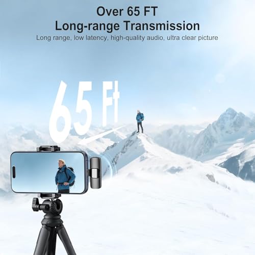 Image of New Furry K8 Mic Wireless Lavalier Microphone with Noise Canceling Microphone for Collar Compatible with All Smartphones for Podcast, Vlogging, Clip-on for YouTube, Singing, Video Recording