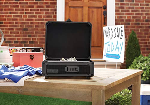 Vaultz Locking Cash Box With Bill And Coin Tray, Combination Lock, 8.5 X 4 X 10 Inches, Tactical Black (Vz00308) #TOP2