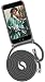 Produktbild ONEFLOW® Handykette + Hülle passend für iPhone 7 / iPhone 8 | Stylische Kordel Kette - Kristallklare Handyhülle mit Band zum Umhängen in Dunkel-Grau