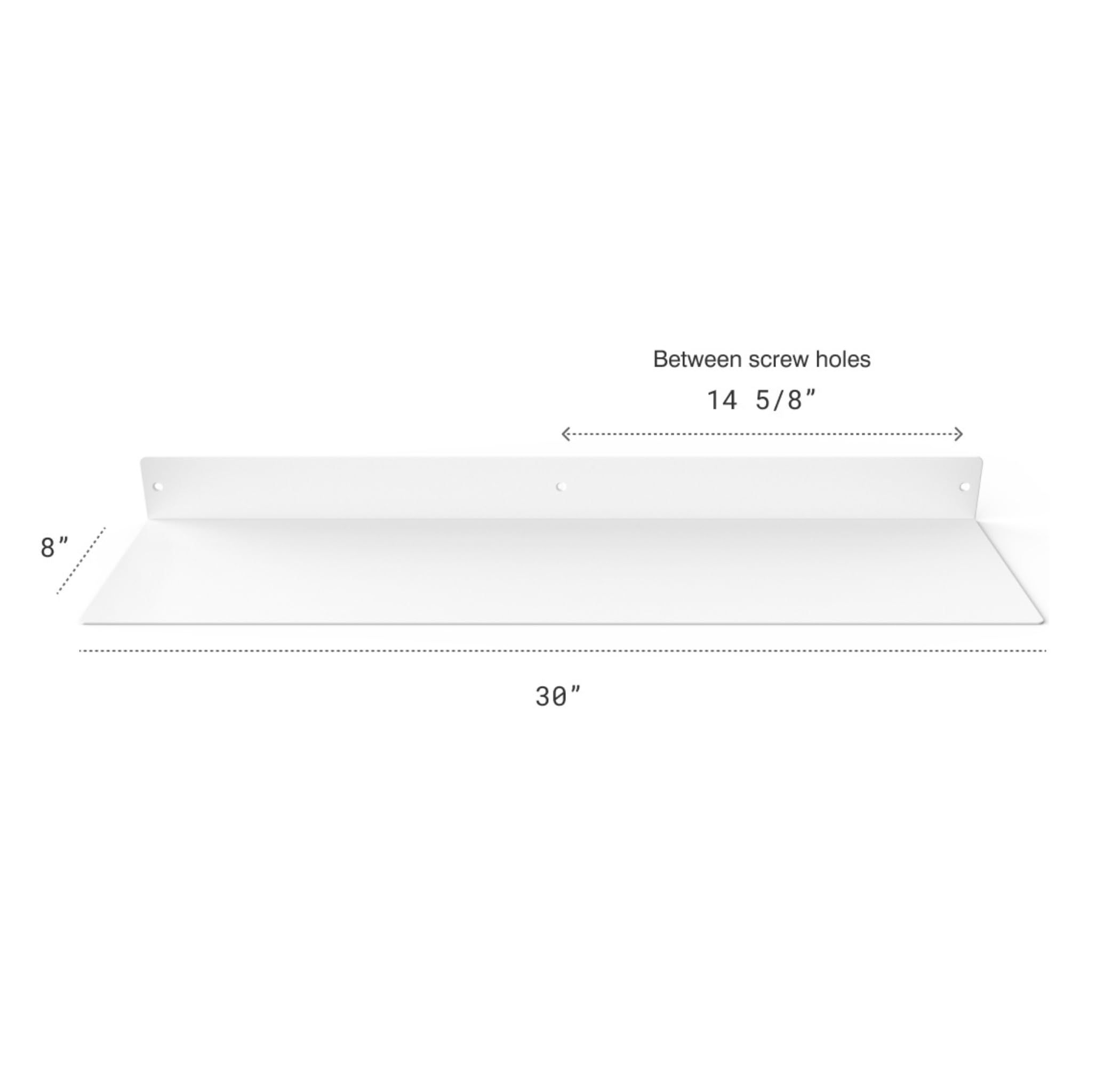 Estante flotante lineal, acero ennegrecido forjado en bruto, industrial de metal resistente, montado en la pared, estante rústico moderno, fabricado en los Estados Unidos (30 x 8 pulgadas,