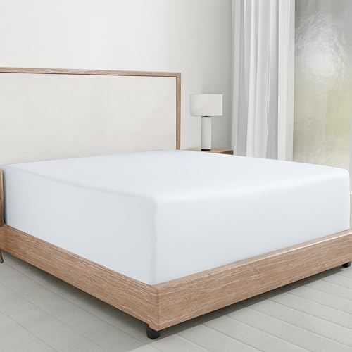 California Design Den 100% Cotton Fitted Sheet Queen Size,