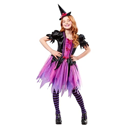 Rubies Witch Costume Dress for Kids Girls Costume Purple S