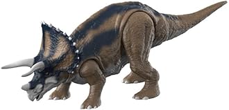 De-Lite 2025 Action Figures Soft Touch Vinyl Plastic Collectible Model Toys… (Triceratops Dinosaur World Rebirth Collection Figure with Super Deluxe Articulation, 30 cm Long)