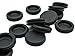 25mm Rubber Grommets - Panel Plug 32mm OD Rubber Hole Plug Fits 1.6 Thick Panel - Flush Plug - Black Rubber Grommet Without Hole (15)