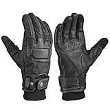 デイトナ(Daytona) バイク グローブ 冬秋 革(ヤギ革) 防水 防風 ソフトプロテクター スマホ対応 握りやすい 蒸れない クッションキルトウィンターグローブ DG-023 ブラック Lサイズ 63176