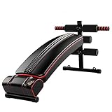 Verstellbare Sitzbank Für Männer Mit Fitness-Seil-trainingsbank Multifunktionale Bauchmuskel-Trainings-fitnessgeräte Hantelbank Für Das Heim-fitnessstudio (Color : Black, Size : 133 * 48 * 62 cm)