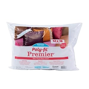 Fairfield Poly Fil Premier AccentTravel Pillow Insert 12 x 16 WhiteJP1216