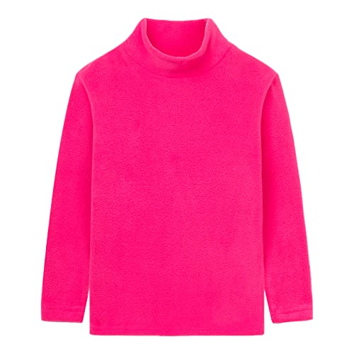 Image of LittleSpring Unisex Boys Girls Polar Fleece Shirt Base Turtleneck Top (2-14 Years)