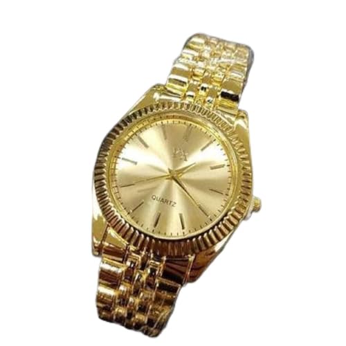 Brand - TrAdE Shop Traesio OISE ART STORE Trade Shop - Orologio Polso Uomo Donna Yk Analogico Quarzo Moderno Colore Dorato