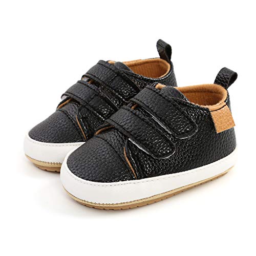 Image of RVROVIC Baby Boys Girls Anti-Slip Sneakers Soft Ankle Boots Toddler First Walkers Newborn Crib Shoes