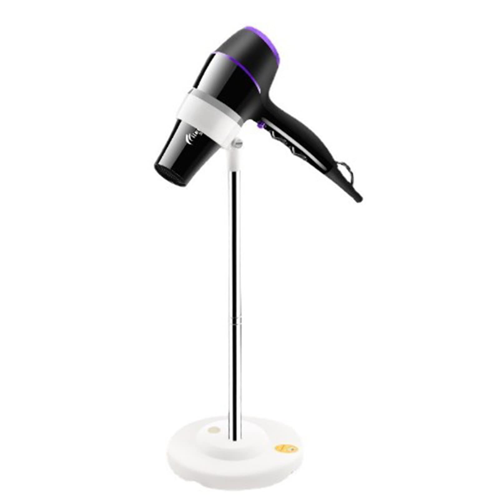 Rotating, Height-Adjustable Hair Dryer Stand - The Versatile Floor Stand with Soft-Grip Nozzle, Ideal for Home, Bathroom, and Salon Use!