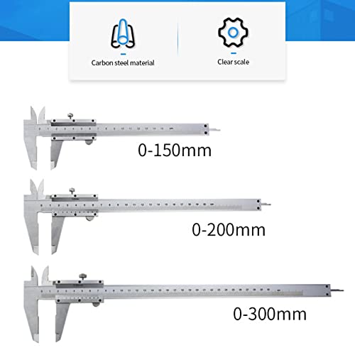 Calibrador Vernier Mecánico Medidor de Precisión 0-200 mm miniatura 3