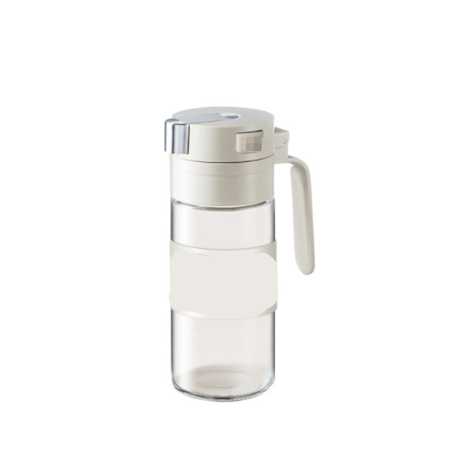 HDICUHNANU Reusable Kitchen Oil Bottles Cruet Automatic Opening And Closing Olive Oil Dispenser Bottle Suitable For Salads Grilling And Frying Air Fryer, Salad(White)