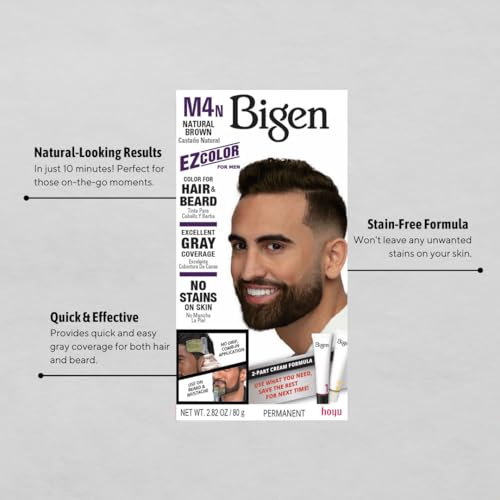 Image of M4n Bigen EZ Color for Men Natural Brown - 3 Pack