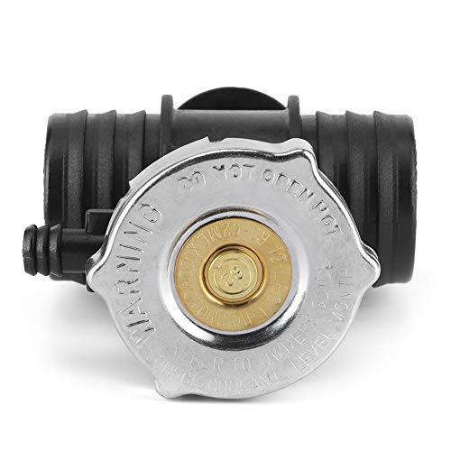 Acouto Car Radiator Cap Plastic Metal Radiator Cap With T-Branch Water Pipe Kit 55116901Aa Radiator Cap T-Branch Pipe Radiator Cover Coolant Tank Cap #TOP7