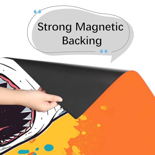 Panel frontal magnético Mexpekil de lavavajillas reutilizable funda Shark Mouth decorativa de cocina 4