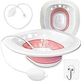 Foldable Sitz Bath, Sitz Bath with Sitz Bath Flusher, Sitz Bath for Toilet seat, Sitz Bath for...