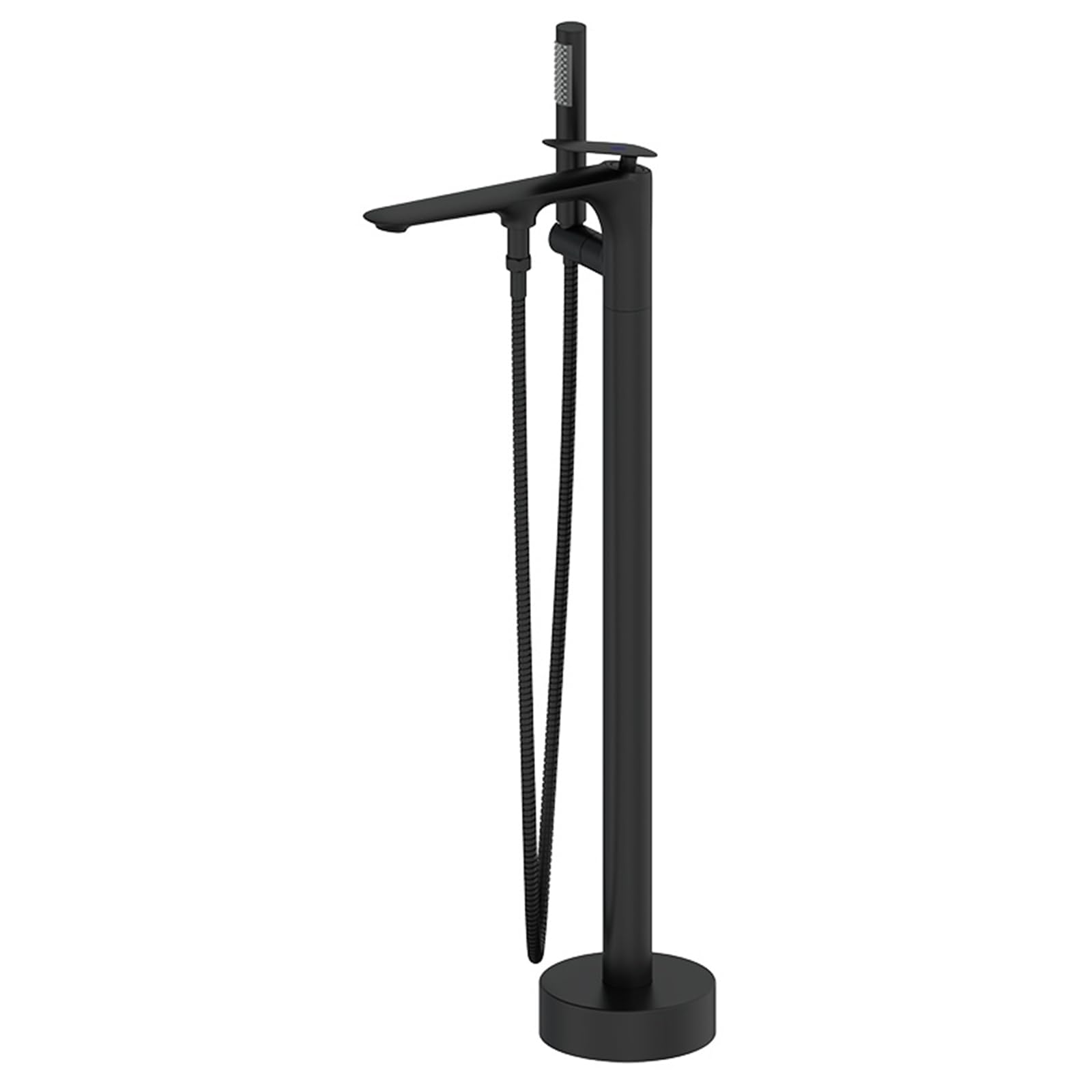 Mitigeur bain/douche autoportant avec robinet mitigeur sur pied de baignoire ilot