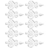 TOYANDONA Edelstahl Zaunspitzen Gartenzaun Deko Mittlere Größe Rostfrei mit Spitzenförmigem Design 10 Stück Dekorative Metall Zaunaufsätze für Außenzäune und Gartendekoration