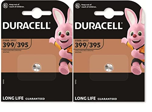 Batterie Duracell Uhrenbatterie Silver Oxide Knopfzelle 395/399 SR57 1.5V 2 Stück