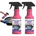 Fast-Acting Heavy-Duty Grill Degreaser Spray, Multi-surface BBQ Grill Cleaner 120ml – All Purpose Quick Foaming Kitchen Grease Remover for BBQ, Oven, Air Fryer & Stainless Steel (3)