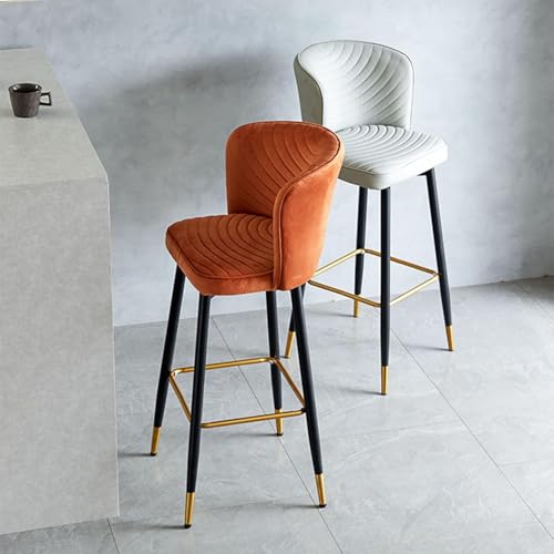 Tabourets de bar en velours somptueux et chaises de style pub - 6
