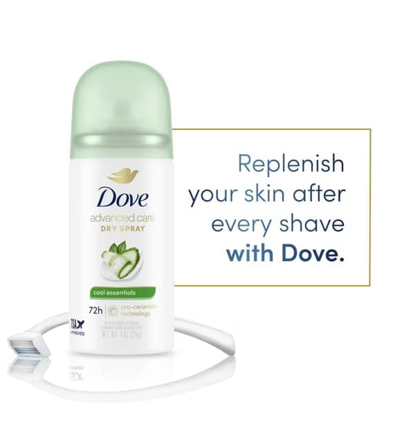 Dove Advanced Care Cool Essentials Antitranspirante Spray 4 pack miniatura 3