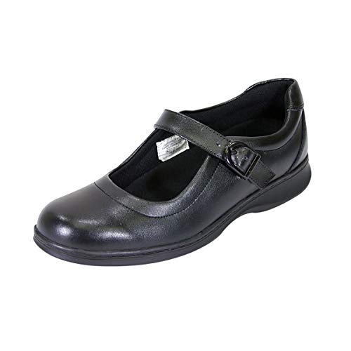 24 Hour Comfort Leann Women's Wide Width Classic Leather Mary Jane Comfort Shoes