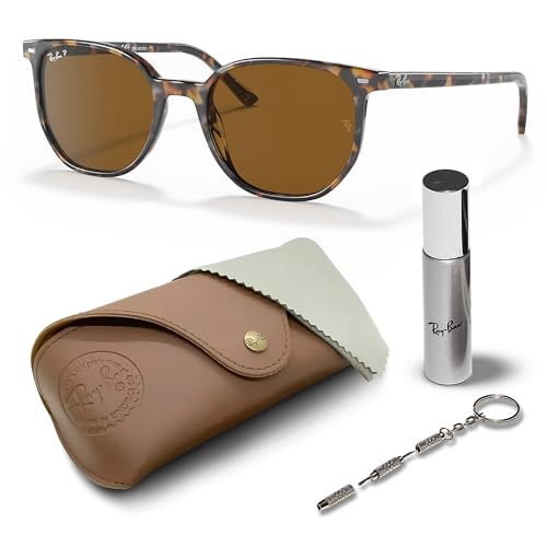 Ray-Ban RB2197 ELLIOT Square Shaped Sunglasses for Men & Women with Official RAYBAN Eyewear Kit