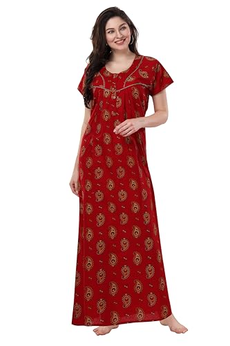 Image of AV2 Women's Polyester Maxi Maternity Feeding Nighty