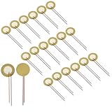 Piutouyar 20 Pack 27mm Piezo Discs with Leads, Acoustic Transducer Microphone Piezo Pickup, Drum Trigger Piezo...