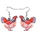 Acrylic Drop Chicken Earrings 2016 News Design Lovely Gift For Girl Women By The Bonsny