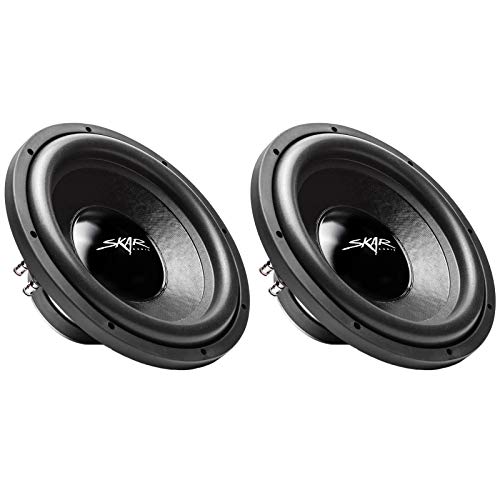 (2) Skar Audio iX-12 D4 12" 500W Max Power Dual 4 Ohm Car