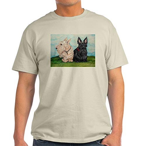 CafePress Scottish Terrier Companions Light T Shirt 100% Cotton T-Shirt