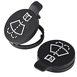 BingSnow 2 Pcs Windshield Wiper Fluid Reservoir Tank Bottle Caps for Chevrolet Buick and GMC, Replacement OEM: 13227300