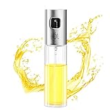 Glass Cooking Oil Sprayer Olive Oil Sprayer Pump Stainless Steel Oil Dispensers Bottle For Salad/Bread Baking/Barbecue With 2 Bonus Brushes