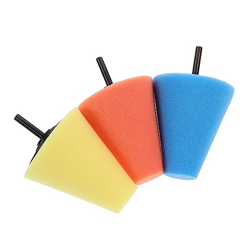 Cabilock 1 Set Tamponi Per Lucidatura Auto Coni Per Lucidatura Cerchioni Per Finitura E Polishing Superfici Dure Colori 3 Pezzi