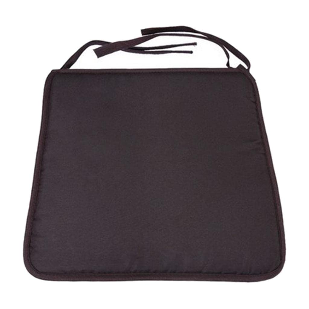 CALANDIS™ 2xNon-Slip Padded Seat Cushion Pillow Soft Chair Pads with Ties Coffee | Home D?©cor-image-37