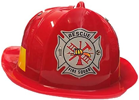 Matissa Children's Firefighter Role Play Costume and accessory Set Kids Boys Girls (Light Set, Small (3-5 Years))