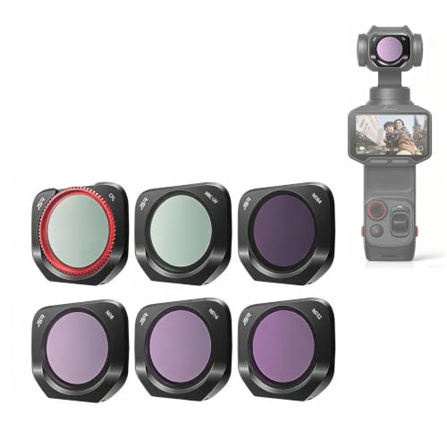 (6PCS) UV& CPL& ND8& ND16& ND32& ND64�t�B���^�[�Z�b�g for Insta360 Luna Pro�J�����ɑΉ� | ���w�R�[�e�B���O�t�� �h���h�� �����ߗ����w�K���X �J�����}�O�l�e�B�b�N�t�B���^�[�Z�b�g