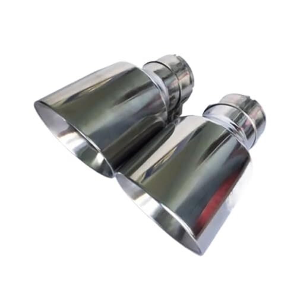 Terminali di scarico Terminale Di Scarico In Acciaio Inox Per Auto, Marmitta Per Benz, Ingresso 48-76 Mm