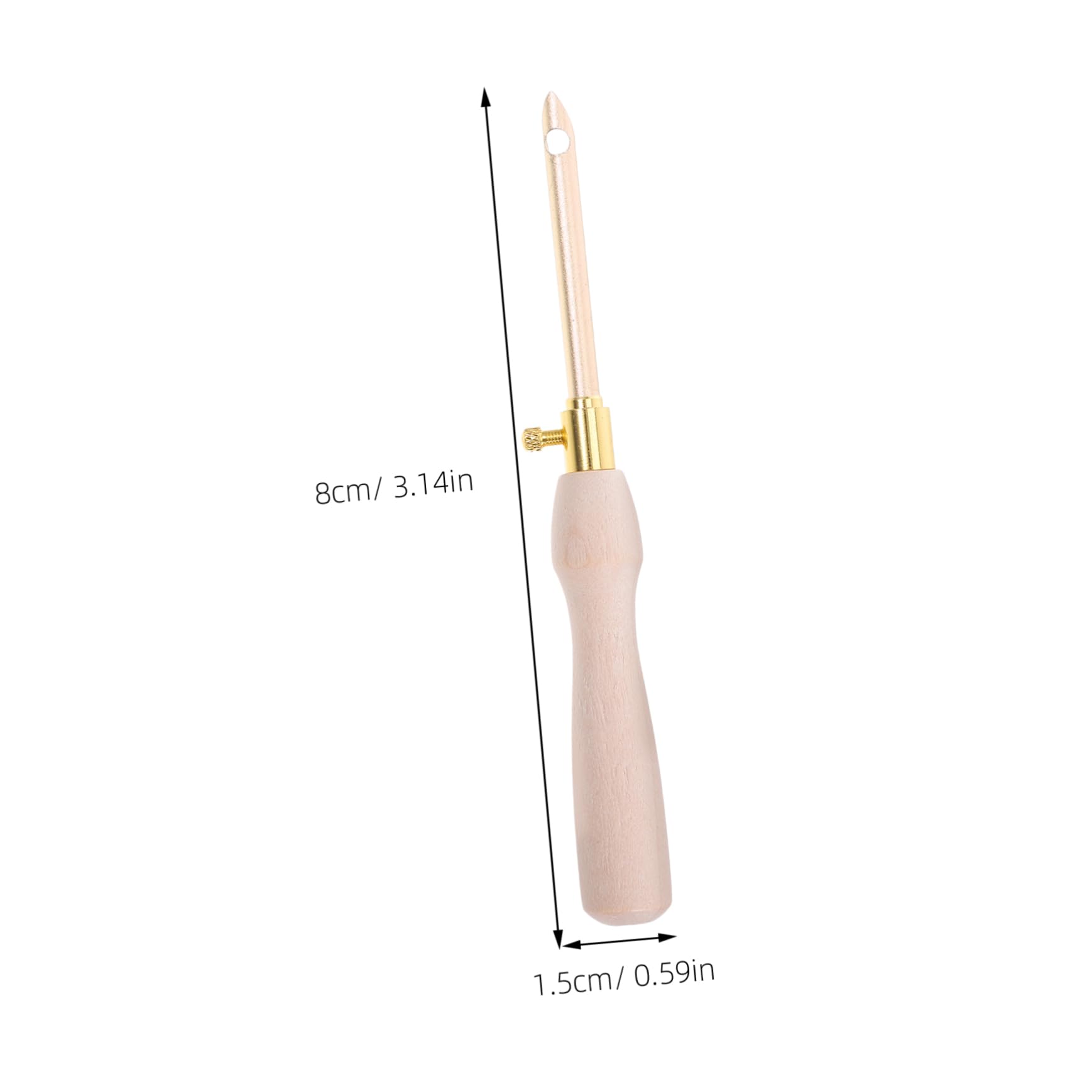 DIYEAH DIY Punch Needle Supply Wooden Handle Needle Punch Tool Knitting Aid Embroidery Accessories for Adults